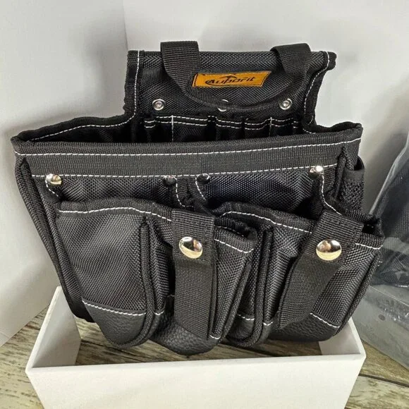 NEW AUPOFIT 7-PIECE PROFESSIONAL TOOL BELT SET WITH SUSPENDERS & 32 POCKETS - BL